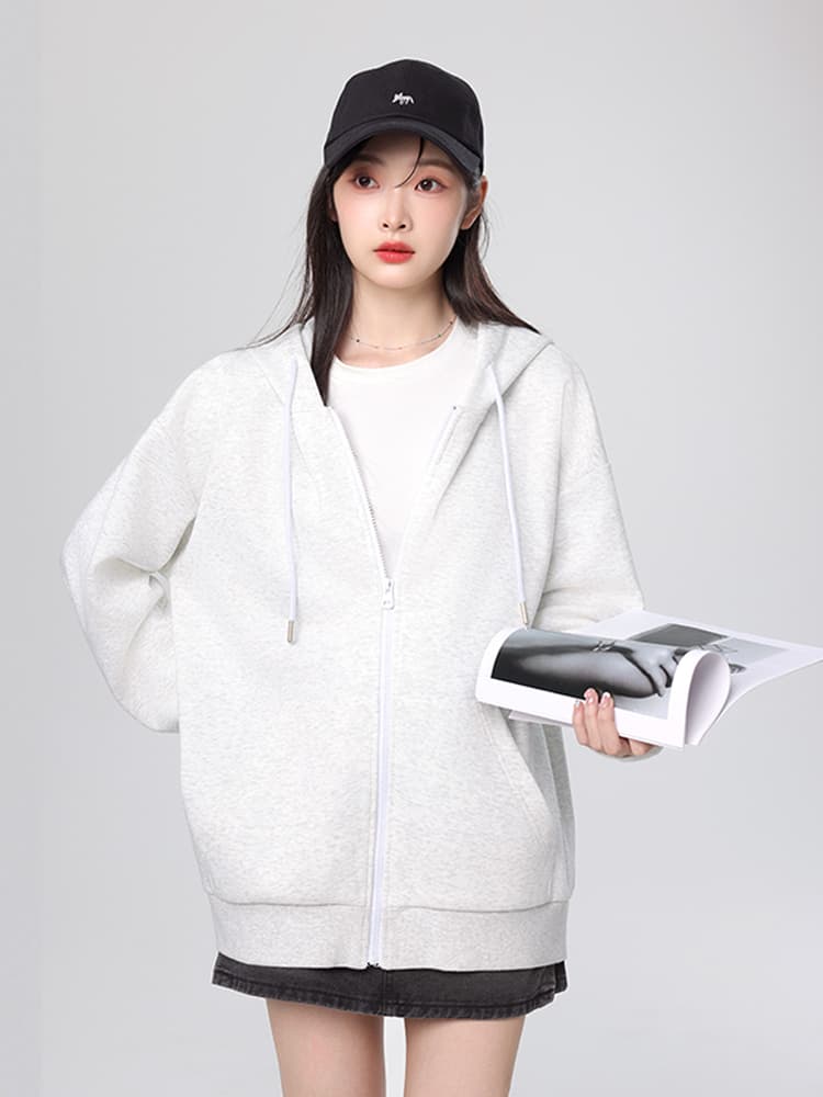 青ファッション パーカー ゆったりシルエットパーカー