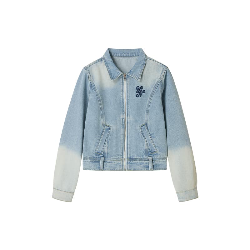 青ファッション セットアップ レトロ風デニム