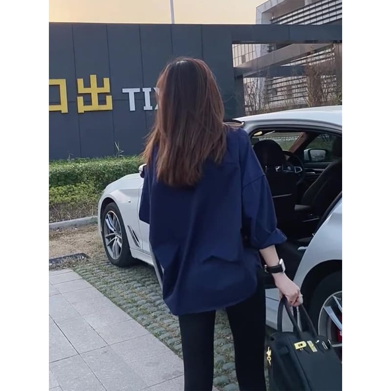 青ファッション 青ファッション シンプルオーバージャケットセットアップ