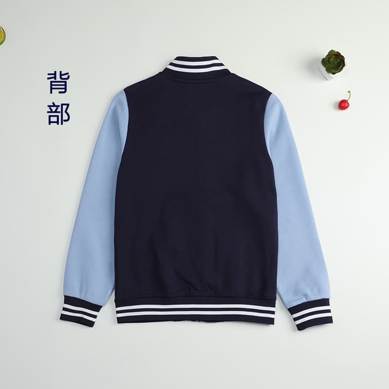 青ファッション 青ファッション スタジアム風切替アウターカーディガン